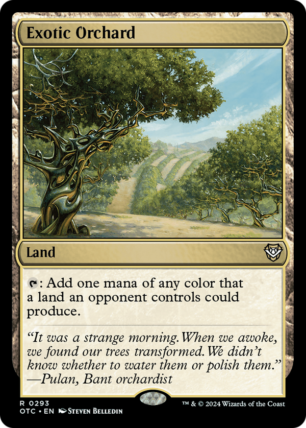 Exotic Orchard (293) [Outlaws of Thunder Junction Commander] - Deck Out Gaming