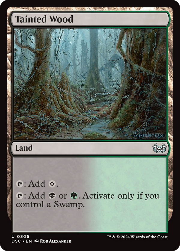 Tainted Wood (305) [Duskmourn: House of Horror Commander] - Deck Out Gaming