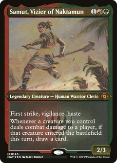 Samut, Vizier of Naktamun (145) [March of the Machine: The Aftermath] etched - Deck Out Gaming