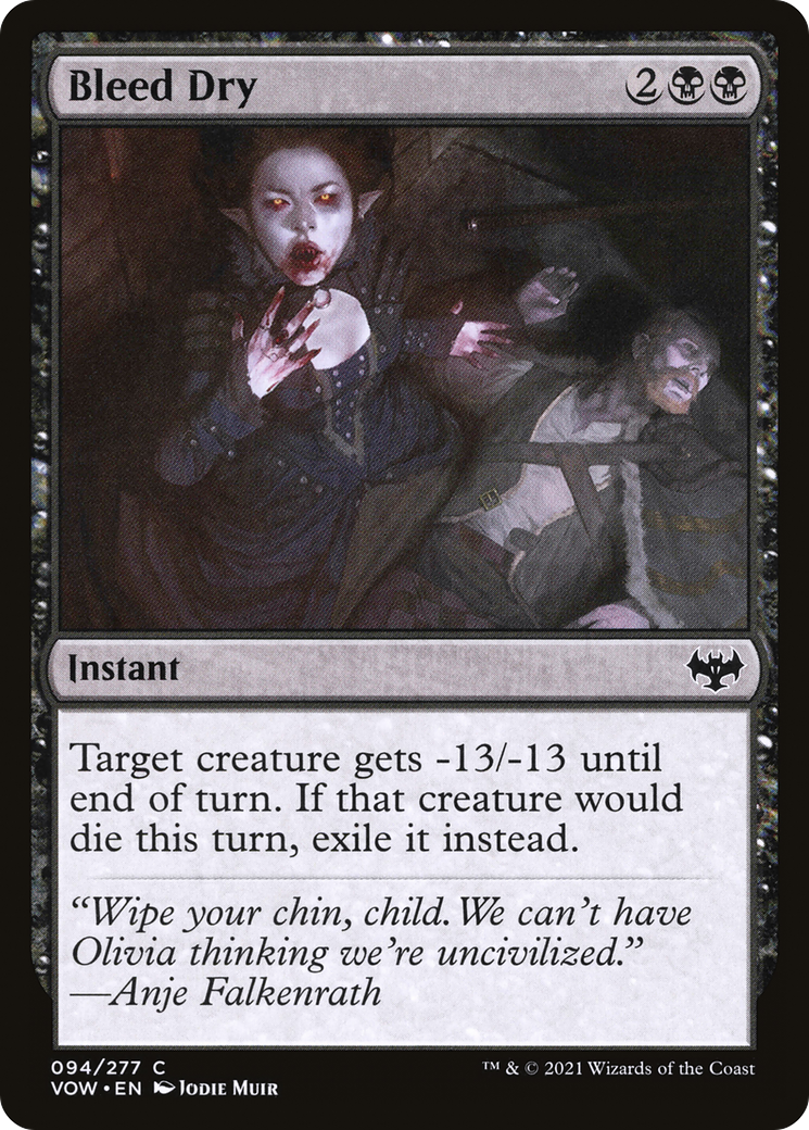 Bleed Dry (94) [Innistrad: Crimson Vow] - Deck Out Gaming