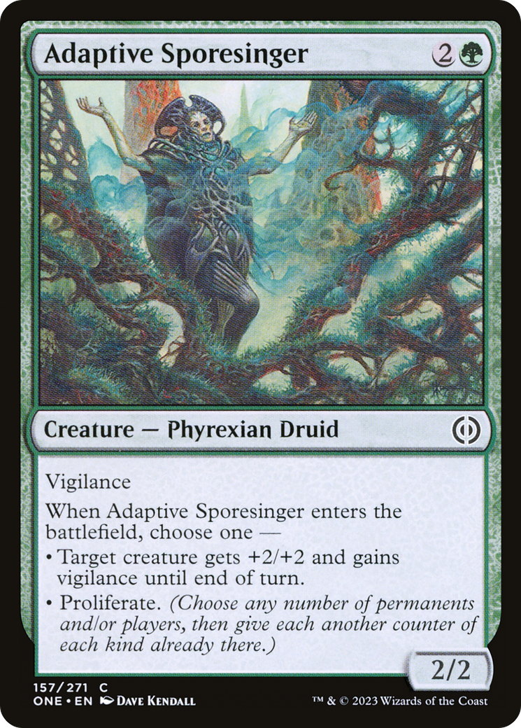 Adaptive Sporesinger (157) [Phyrexia: All Will Be One] foil - Deck Out Gaming