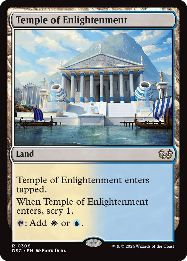 Temple of Enlightenment (308) [Duskmourn: House of Horror Commander] - Deck Out Gaming