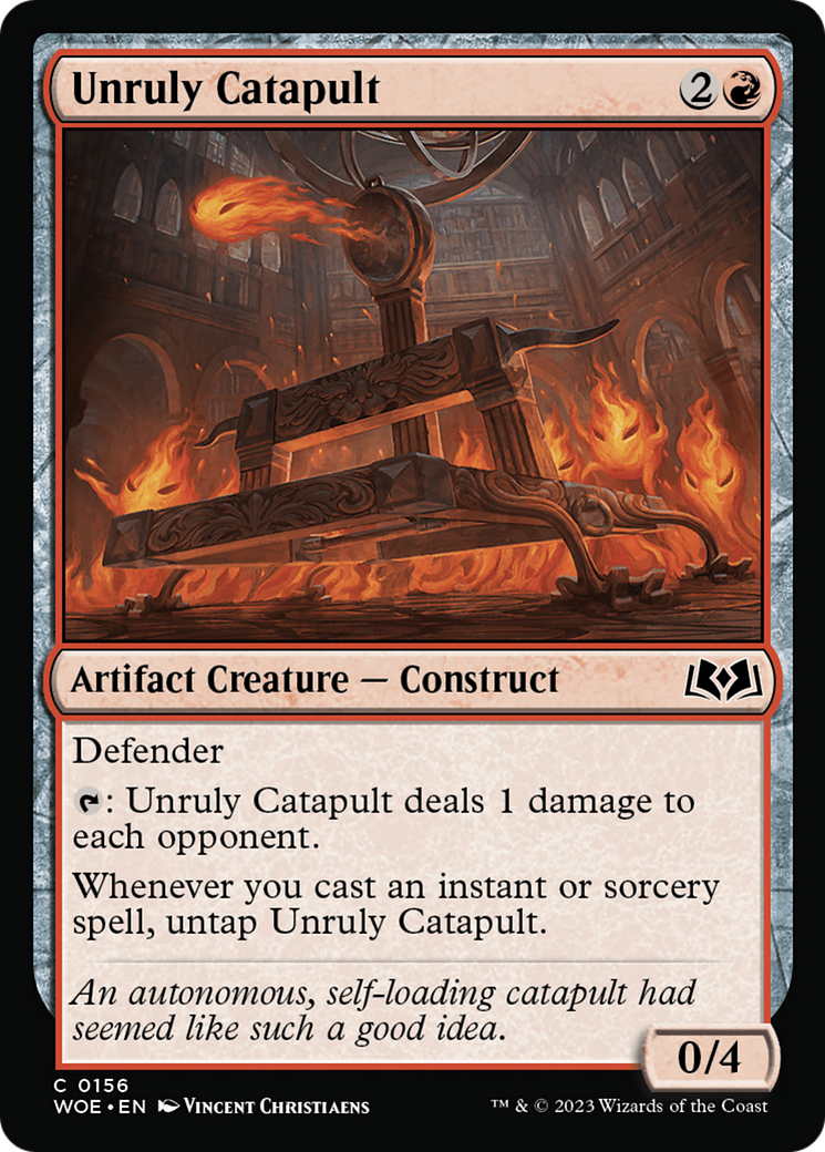 Unruly Catapult (156) [Wilds of Eldraine] foil - Deck Out Gaming