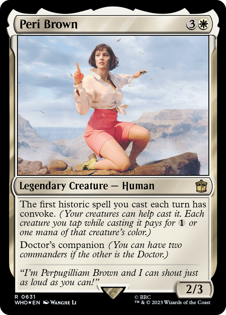 Peri Brown (Surge Foil) (631) [Doctor Who] foil - Deck Out Gaming