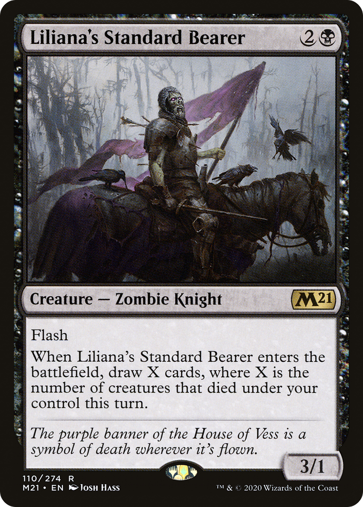 Liliana's Standard Bearer (110) [Core Set 2021] foil - Deck Out Gaming