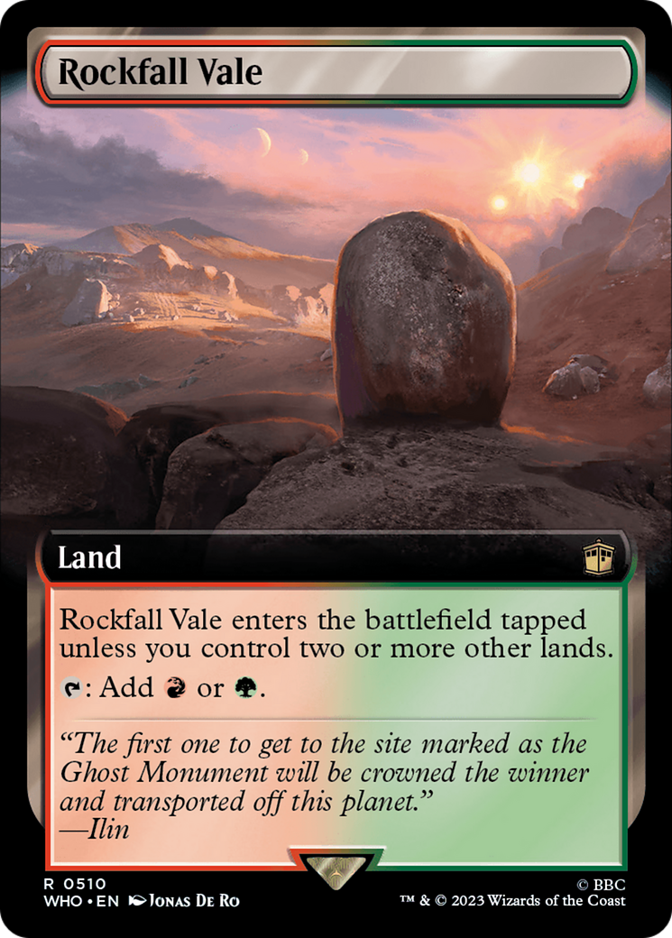 Rockfall Vale (Extended Art) (510) [Doctor Who] - Deck Out Gaming