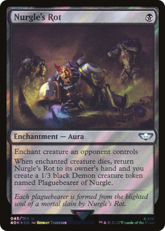 Nurgle's Rot (Surge Foil) (45) [Warhammer 40,000 Commander] foil - Deck Out Gaming