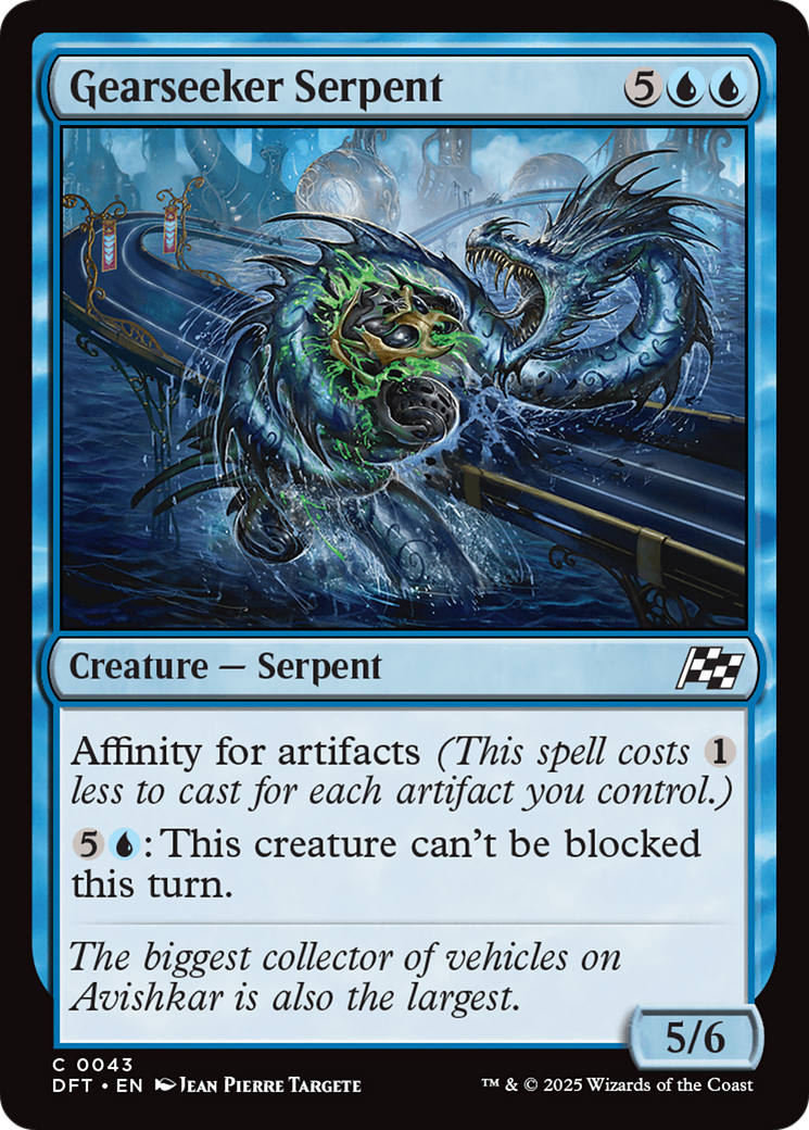 Gearseeker Serpent (43) [Aetherdrift] foil - Deck Out Gaming