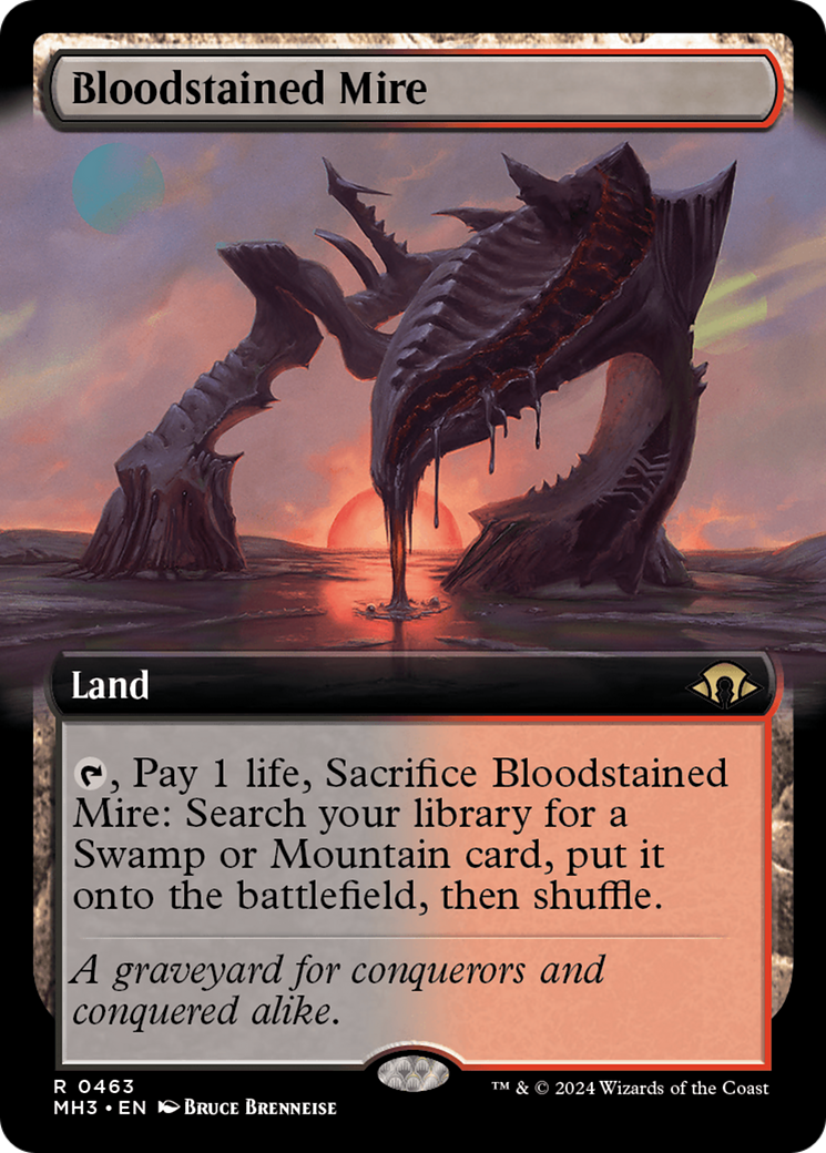 Bloodstained Mire (Extended Art) (463) [Modern Horizons 3] foil - Deck Out Gaming