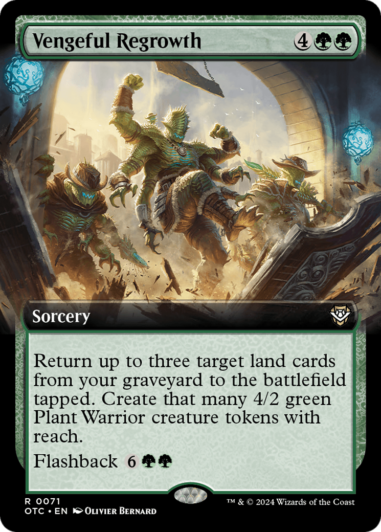 Vengeful Regrowth (Extended Art) (71) [Outlaws of Thunder Junction Commander] - Deck Out Gaming