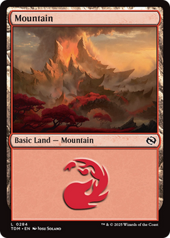 Mountain (0284) (284) [Tarkir: Dragonstorm] foil - Deck Out Gaming