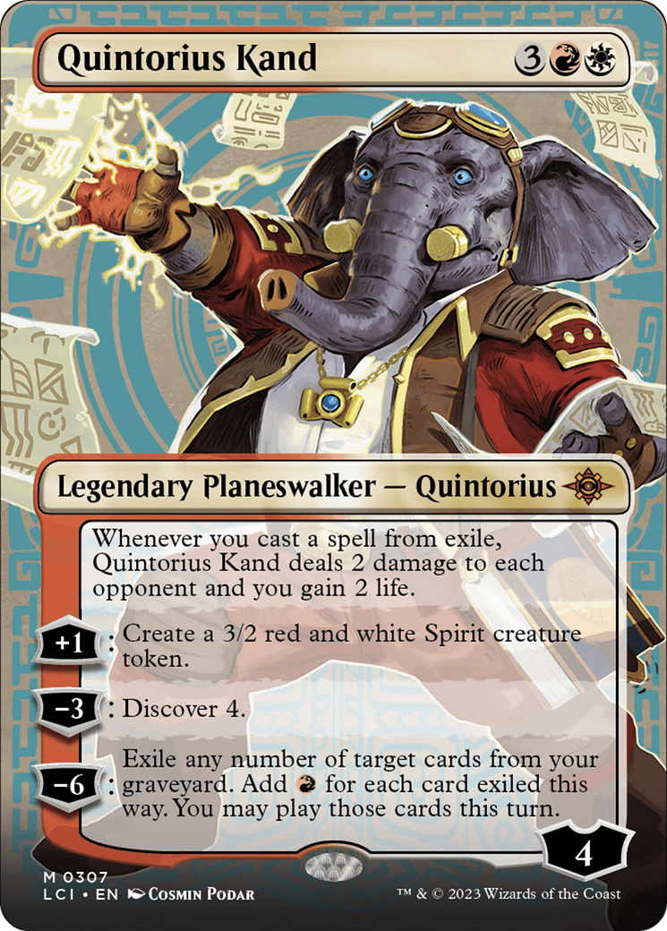 Quintorius Kand (0307) (Borderless) (307) [The Lost Caverns of Ixalan] - Deck Out Gaming