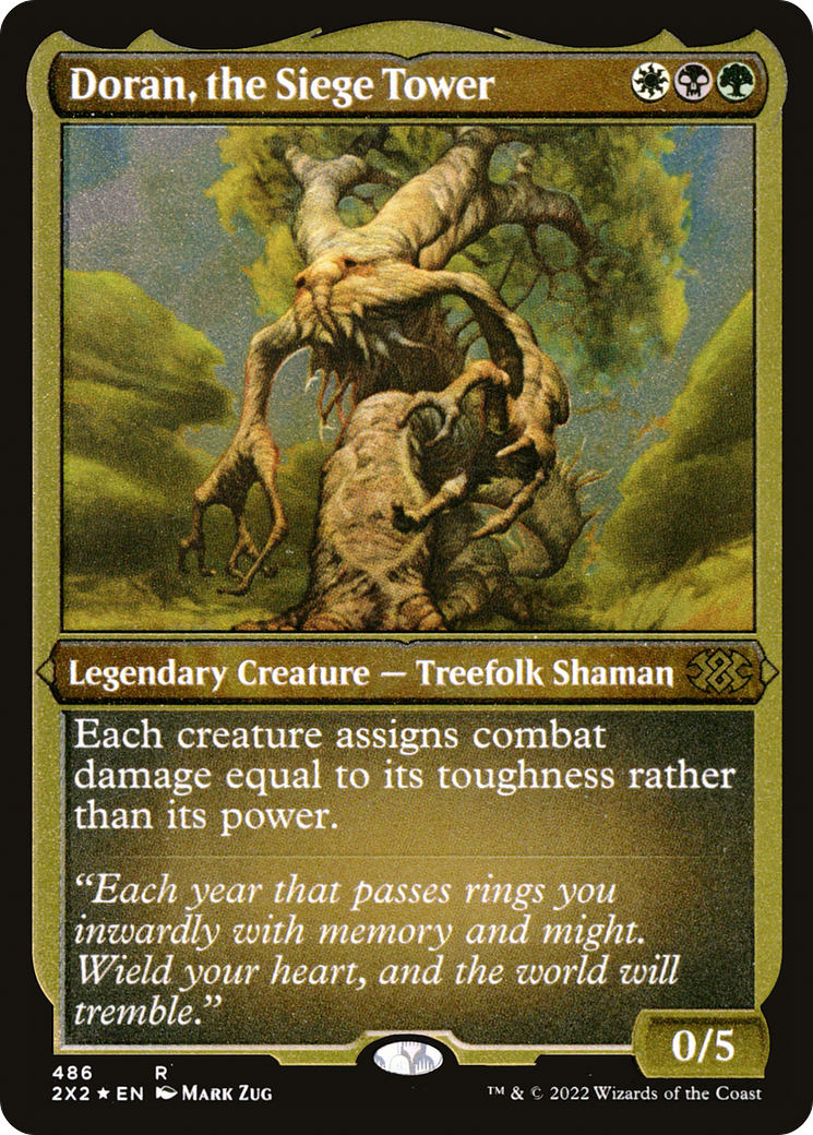 Doran, the Siege Tower (Foil Etched) (486) [Double Masters 2022] foil - Deck Out Gaming