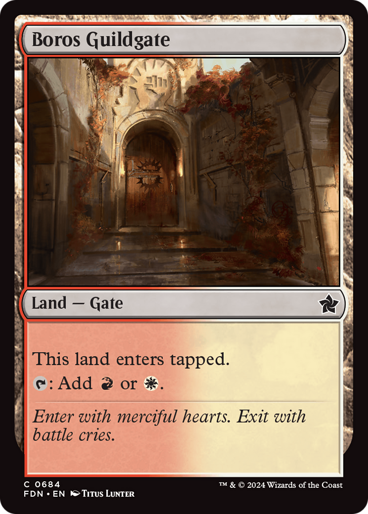 Boros Guildgate (684) [Foundations] - Deck Out Gaming
