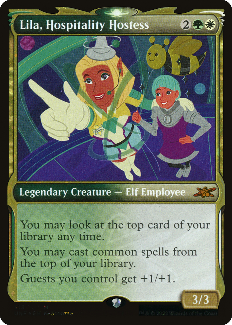 Lila, Hospitality Hostess (Showcase) (Galaxy Foil) (513) [Unfinity] foil - Deck Out Gaming
