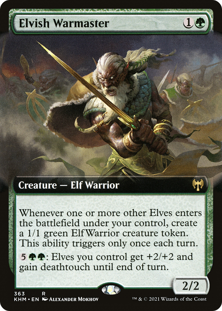 Elvish Warmaster (Extended Art) (363) [Kaldheim] - Deck Out Gaming