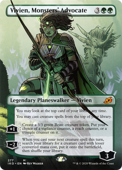 Vivien, Monsters' Advocate (Borderless) (277) [Ikoria: Lair of Behemoths] foil - Deck Out Gaming