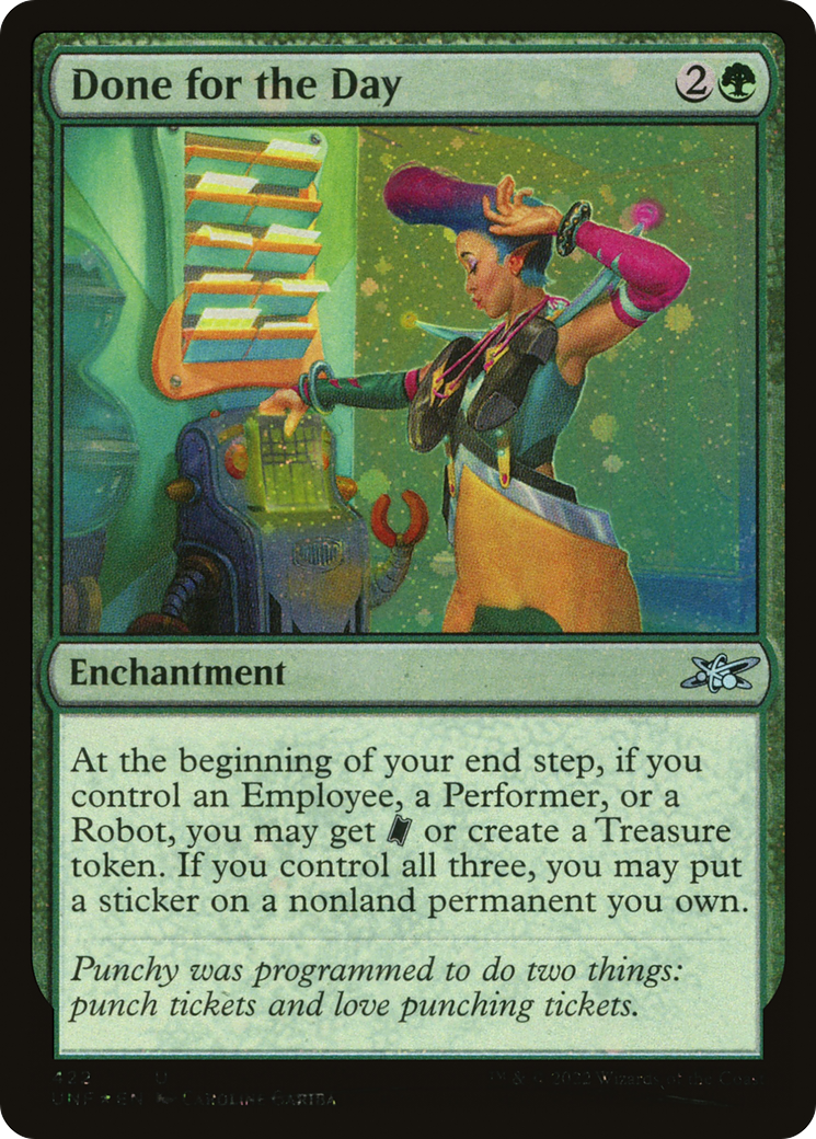Done for the Day (Galaxy Foil) (422) [Unfinity] foil - Deck Out Gaming