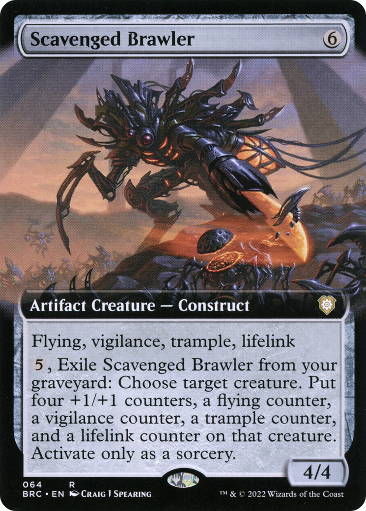 Scavenged Brawler (Extended Art) (64) [The Brothers' War Commander] - Deck Out Gaming