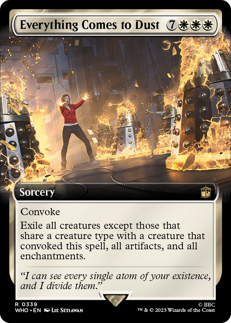 Everything Comes to Dust (Extended Art) (339) [Doctor Who] foil - Deck Out Gaming