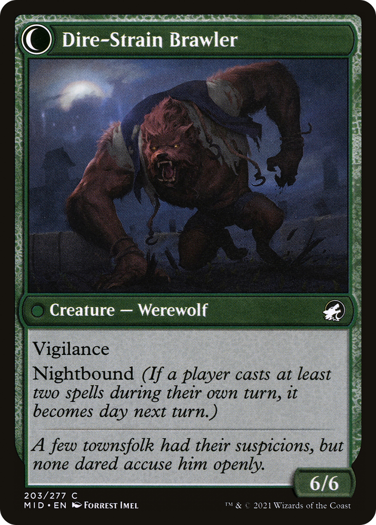 Tireless Hauler // Dire-Strain Brawler (203) [Innistrad: Midnight Hunt] foil - Deck Out Gaming