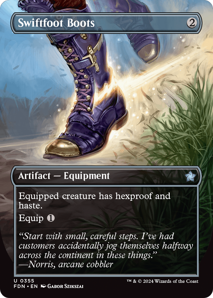 Swiftfoot Boots (Borderless) (355) [Foundations] - Deck Out Gaming