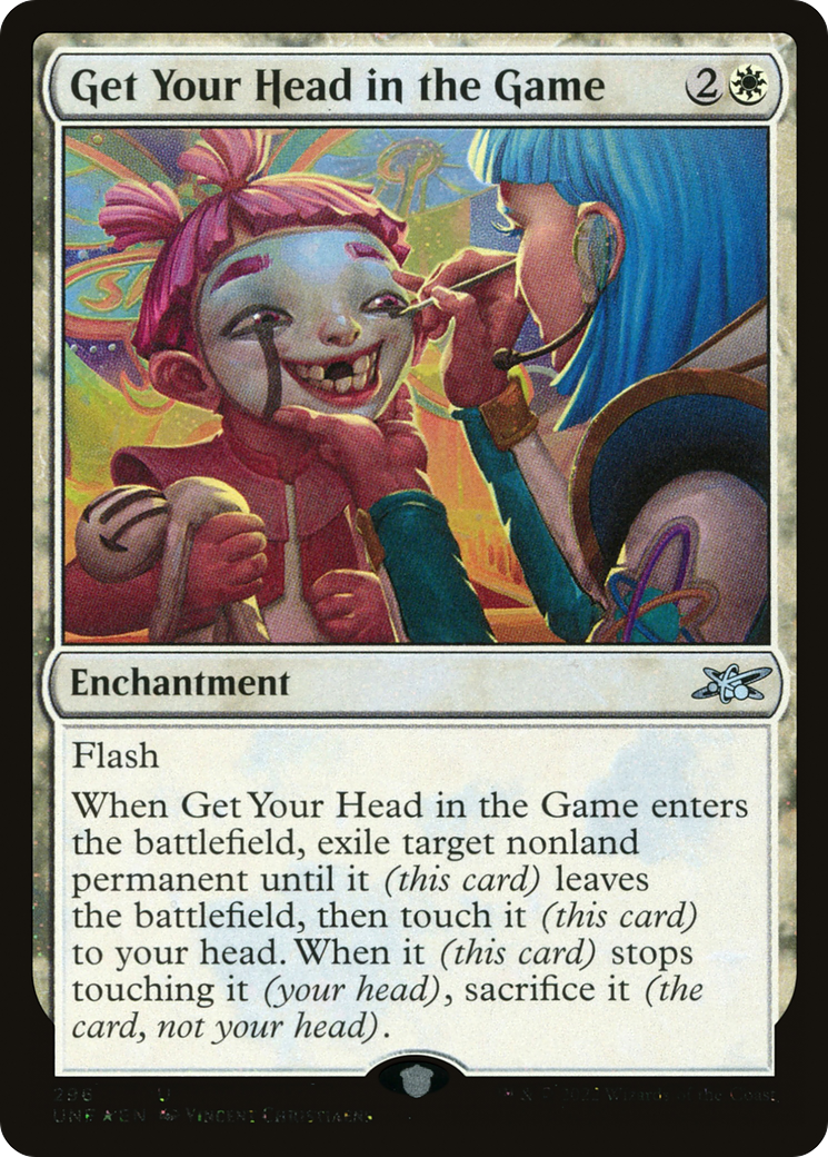 Get Your Head in the Game (Galaxy Foil) (296) [Unfinity] foil - Deck Out Gaming