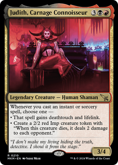 Judith, Carnage Connoisseur (210) [Murders at Karlov Manor] foil - Deck Out Gaming