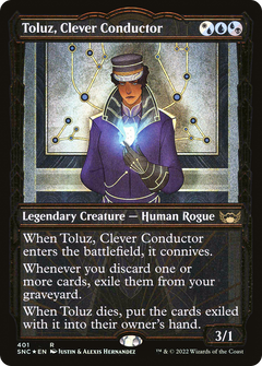 Toluz, Clever Conductor (Gilded Foil) (401) [Streets of New Capenna] foil - Deck Out Gaming