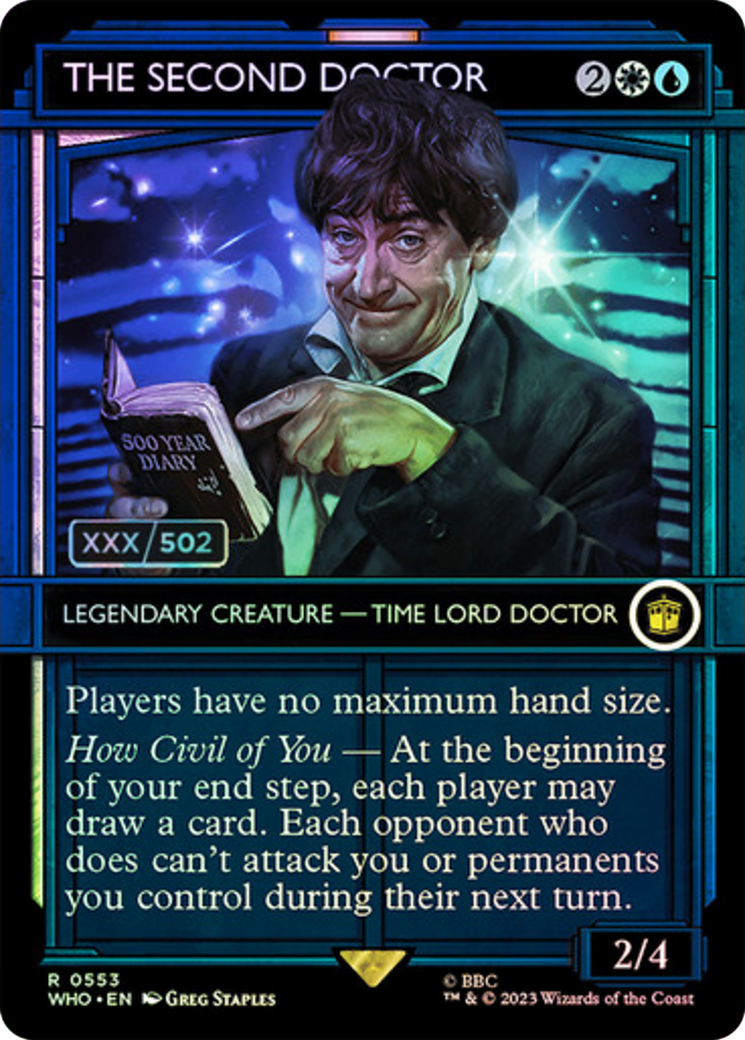 The Second Doctor (Serial Numbered) (553) [Doctor Who] foil - Deck Out Gaming