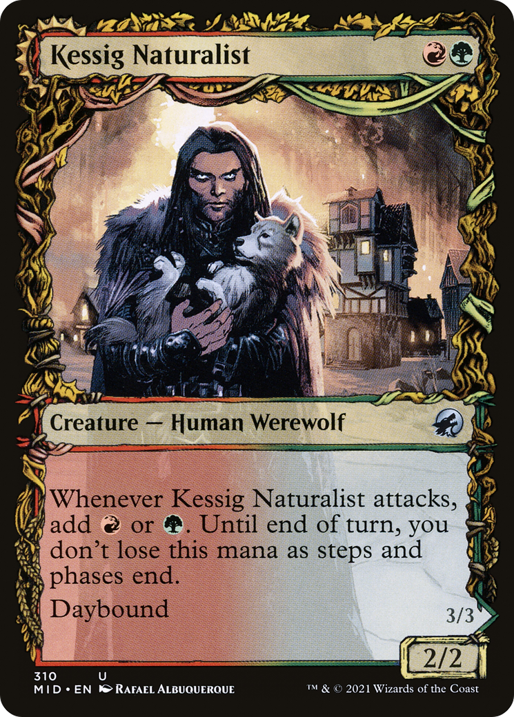 Kessig Naturalist // Lord of the Ulvenwald (310) [Innistrad: Midnight Hunt] foil - Deck Out Gaming
