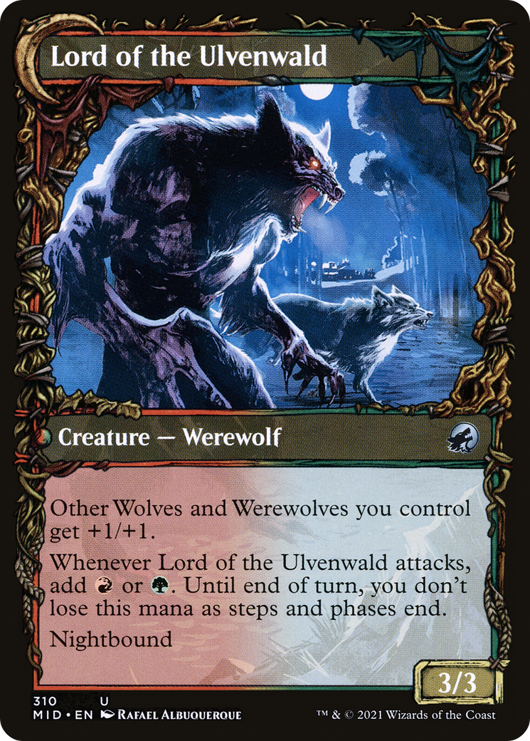 Kessig Naturalist // Lord of the Ulvenwald (310) [Innistrad: Midnight Hunt] foil - Deck Out Gaming