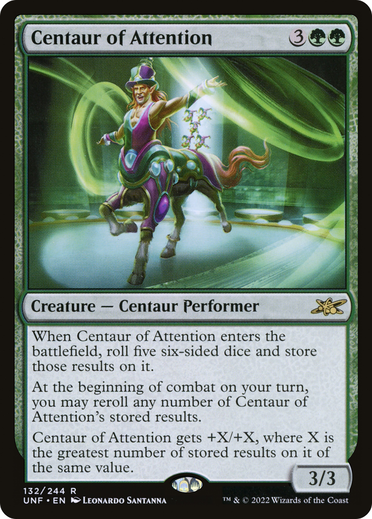 Centaur of Attention (132) [Unfinity] foil - Deck Out Gaming