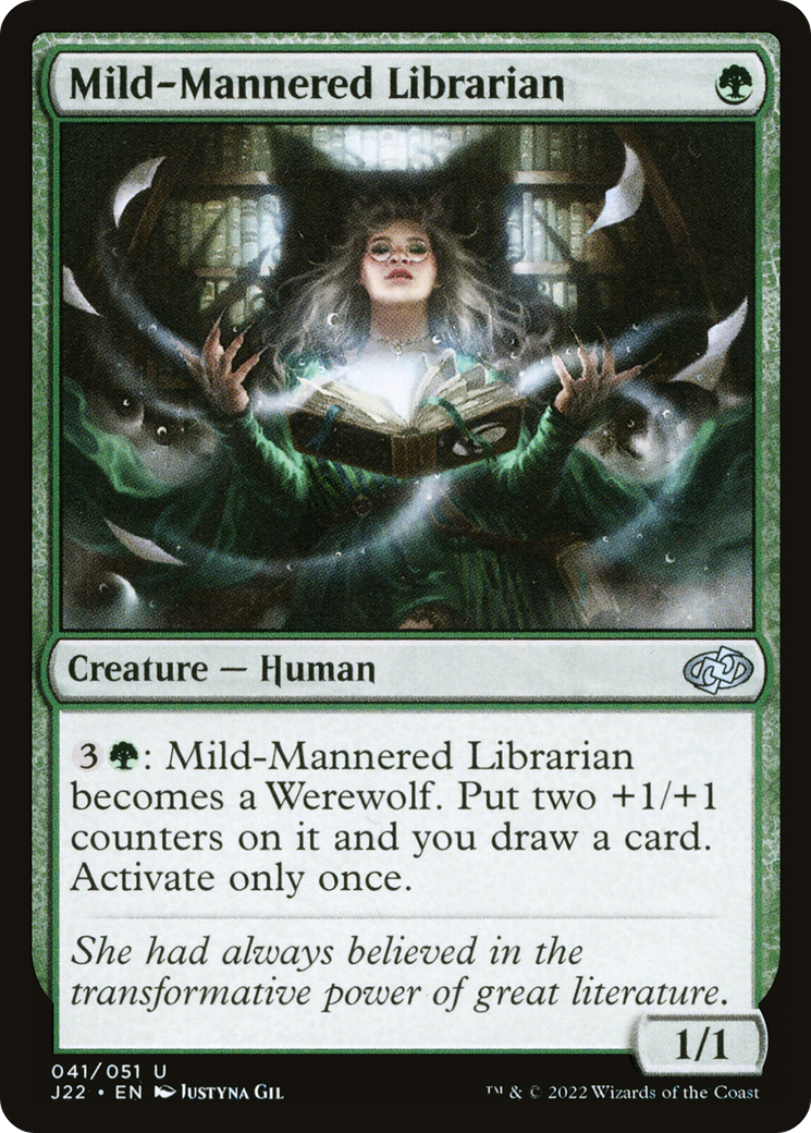 Mild-Mannered Librarian (41) [Jumpstart 2022] - Deck Out Gaming