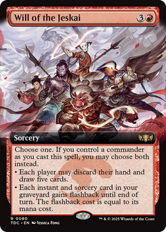 Will of the Jeskai (Extended Art) (80) [Commander: Tarkir: Dragonstorm] - Deck Out Gaming