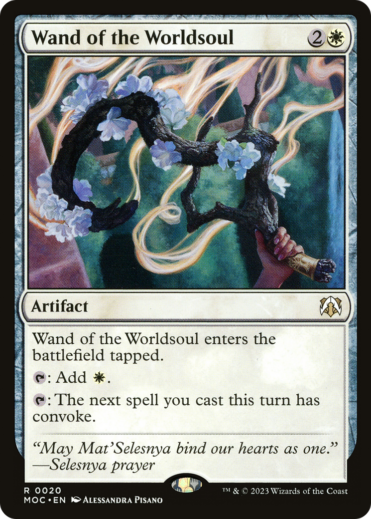 Wand of the Worldsoul (20) [March of the Machine Commander] - Deck Out Gaming