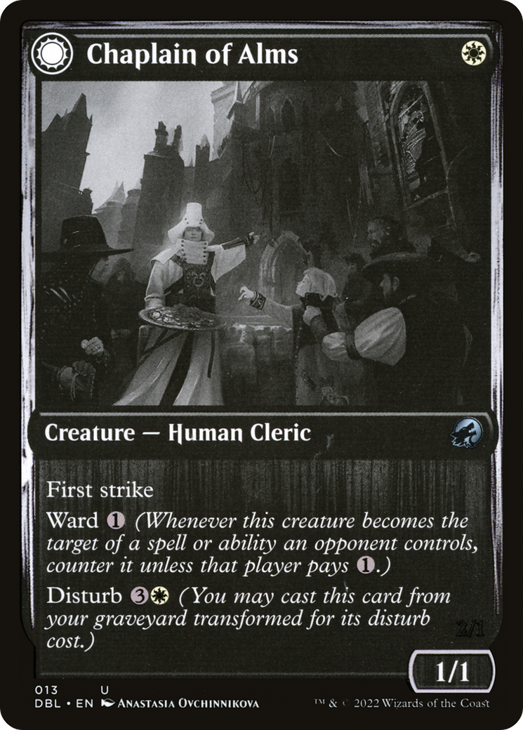 Chaplain of Alms (13) [Innistrad: Double Feature] foil - Deck Out Gaming