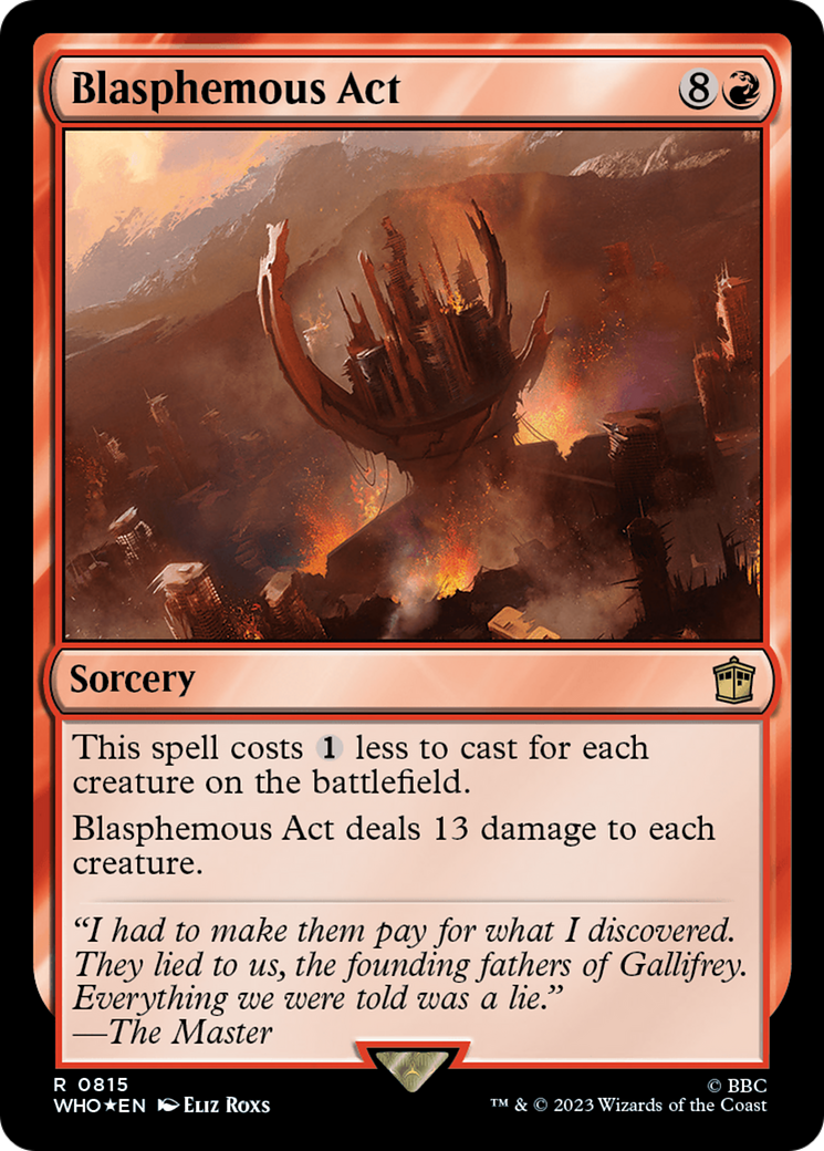 Blasphemous Act (Surge Foil) (815) [Doctor Who] foil - Deck Out Gaming