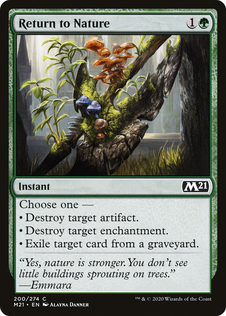 Return to Nature (200) [Core Set 2021] foil - Deck Out Gaming