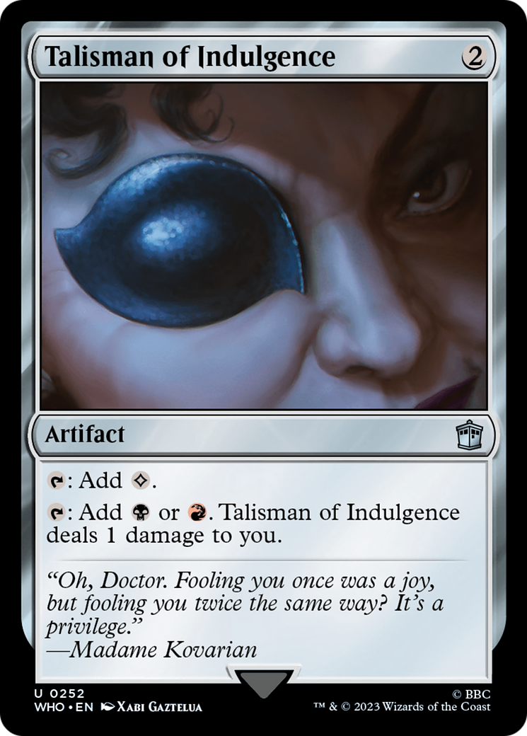 Talisman of Indulgence (252) [Doctor Who] foil - Deck Out Gaming