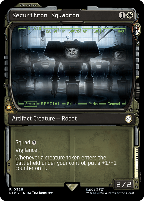 Securitron Squadron (Showcase) (328) [Fallout] foil - Deck Out Gaming