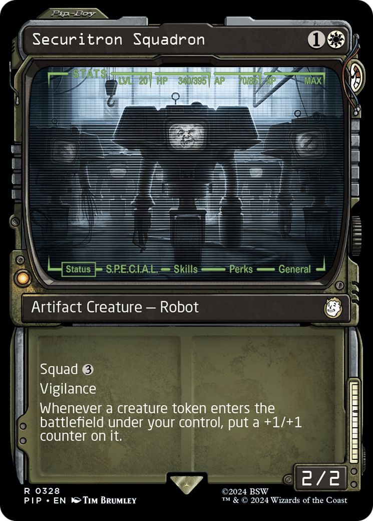 Securitron Squadron (Showcase) (328) [Fallout] foil - Deck Out Gaming