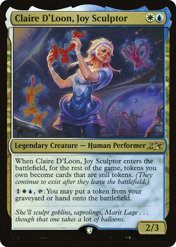 Claire D'Loon, Joy Sculptor (Galaxy Foil) (451) [Unfinity] foil - Deck Out Gaming