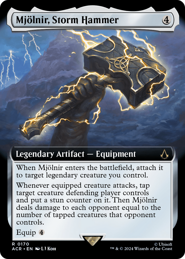 Mjolnir, Storm Hammer (Extended Art) (170) [Assassin's Creed] - Deck Out Gaming