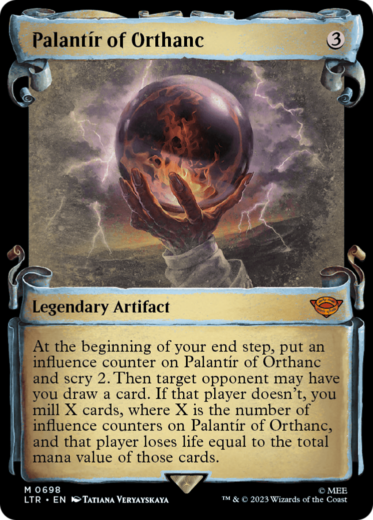 Palantir of Orthanc (Showcase Scrolls) (698) [The Lord of the Rings: Tales of Middle-earth] foil - Deck Out Gaming