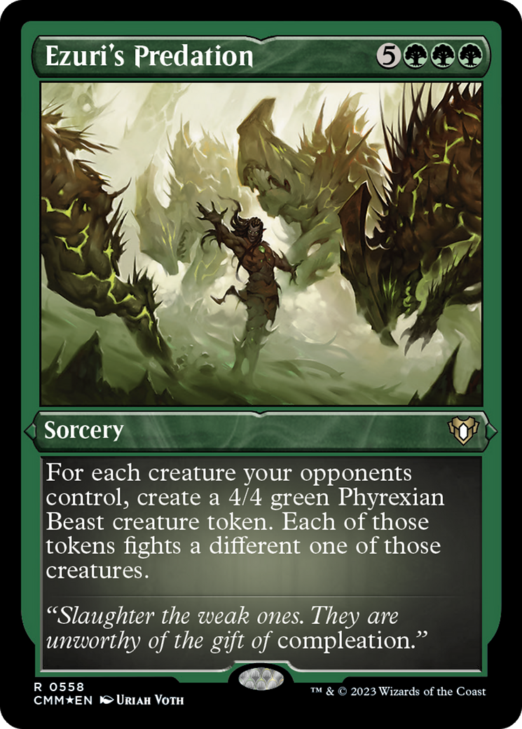 Ezuri's Predation (558) [Commander Masters] etched - Deck Out Gaming