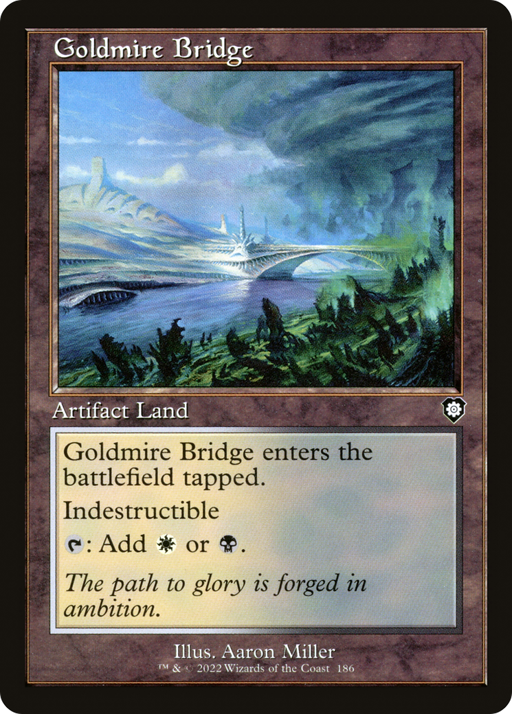Goldmire Bridge (Retro Frame) (186) [The Brothers' War Commander] - Deck Out Gaming