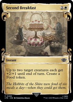 Second Breakfast (Showcase Scrolls) (480) [The Lord of the Rings: Tales of Middle-earth] foil - Deck Out Gaming