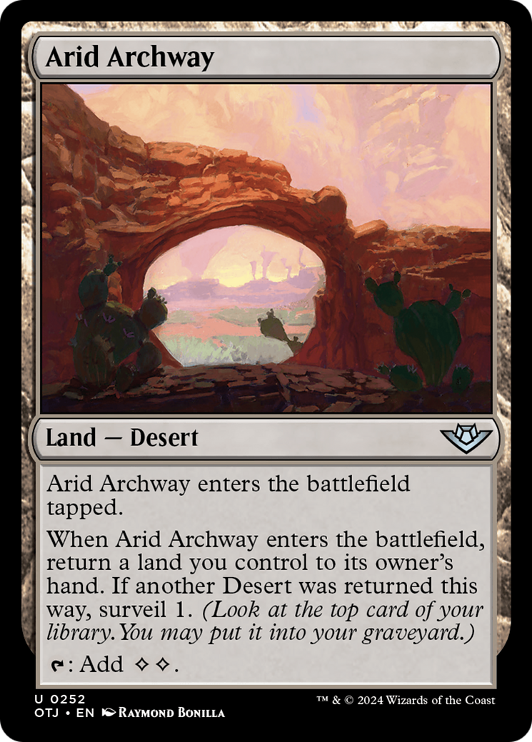 Arid Archway (252) [Outlaws of Thunder Junction] foil - Deck Out Gaming