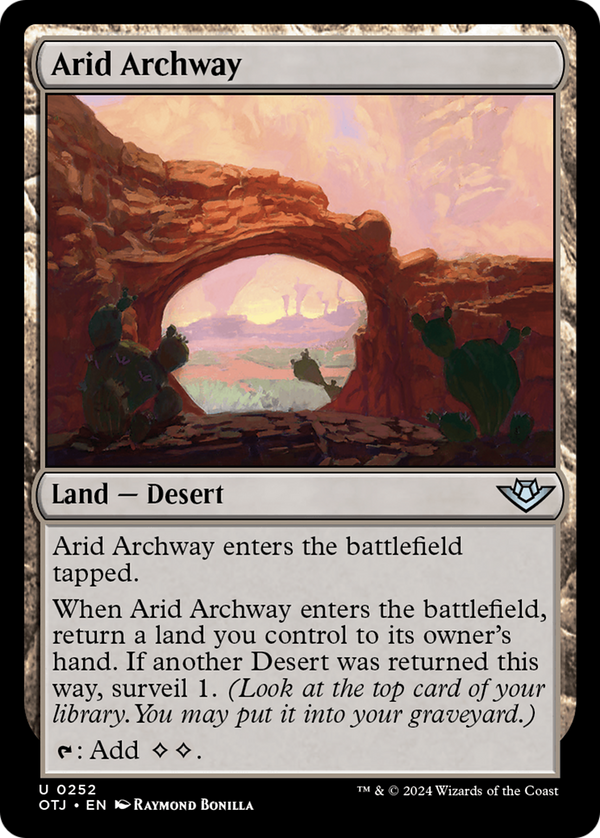 Arid Archway (252) [Outlaws of Thunder Junction] foil - Deck Out Gaming